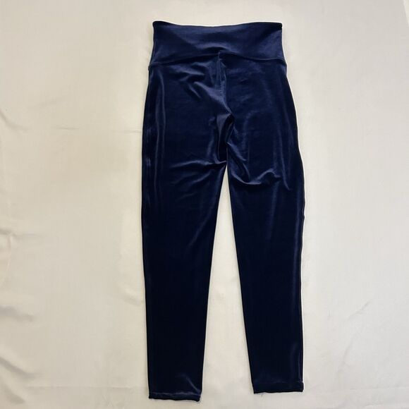 Spanx Velvet Leggings High Waisted Navy Blue - Size XL - Picture 9 of 12